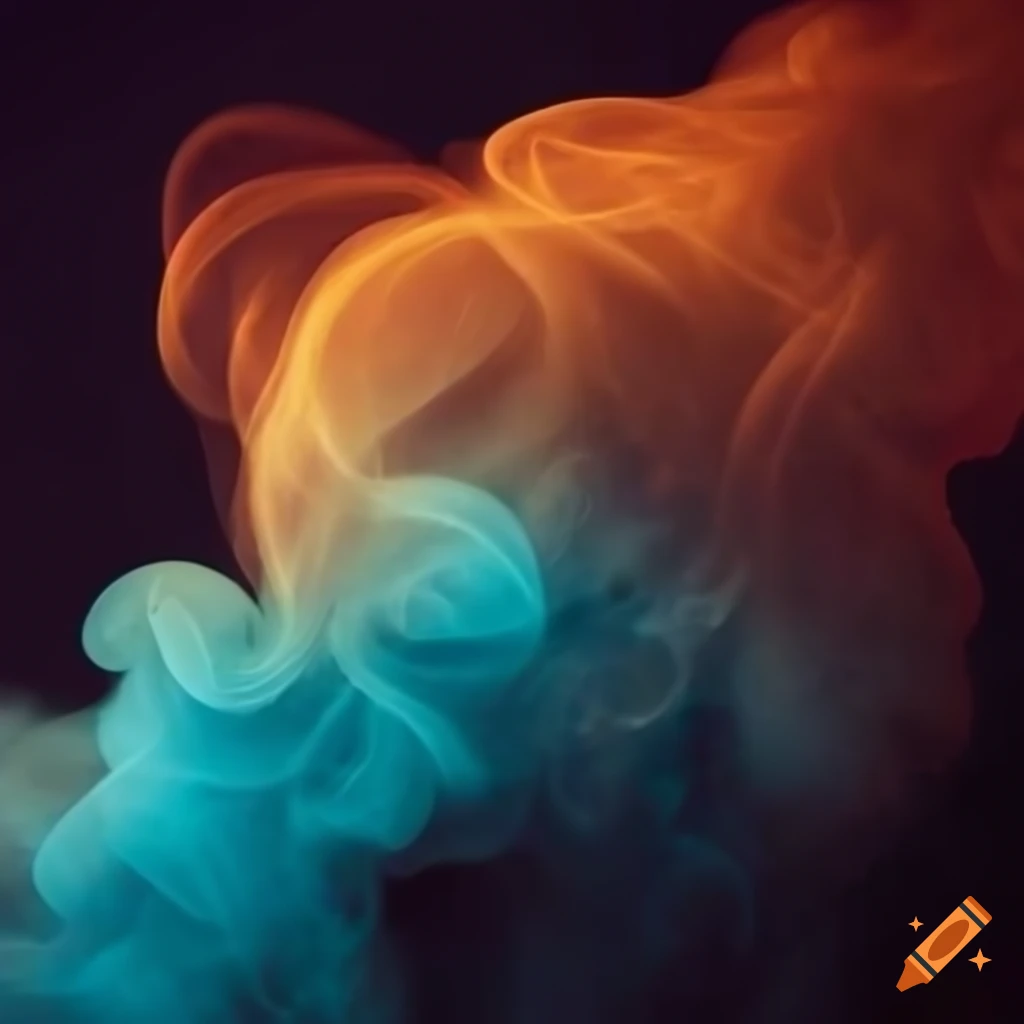 acid wash background with smoke and bursts of warm light
