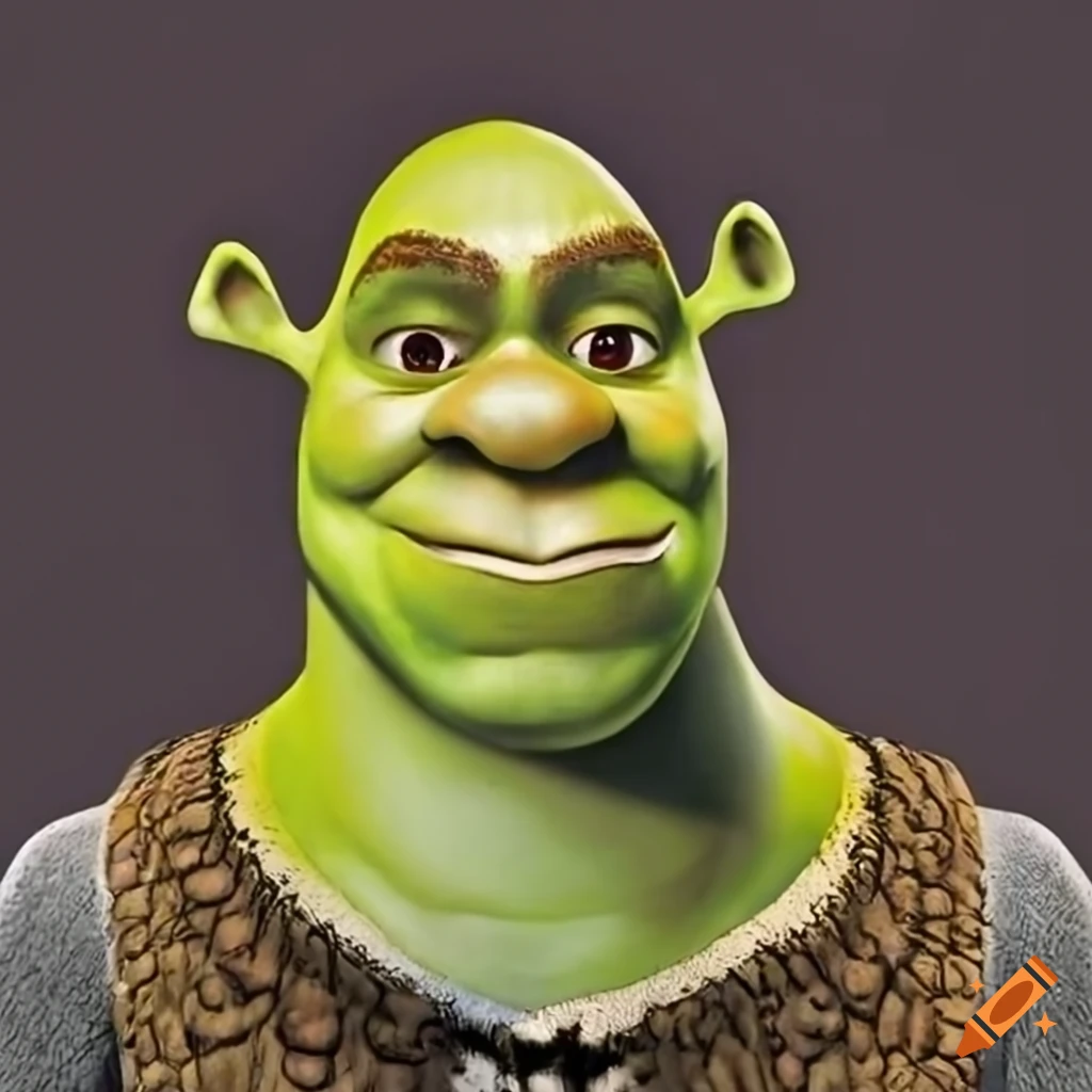 Abstract depiction of shrek