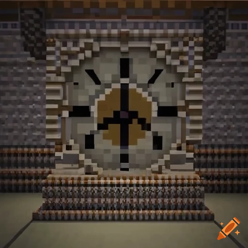 Minecraft server clock on Craiyon