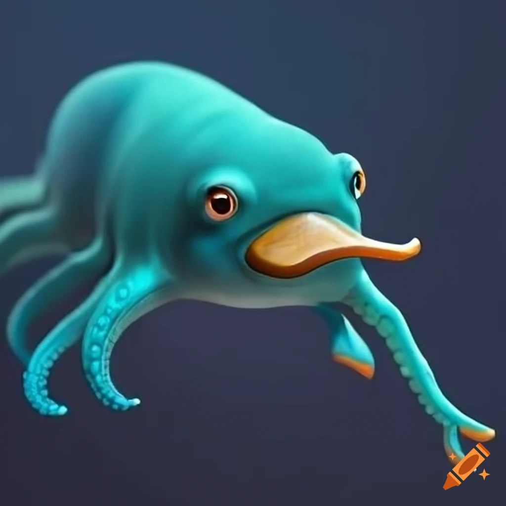 platypus and octopus hybrid image