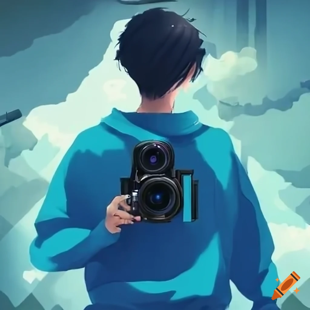 filmmaker capturing a scene with a professional camera