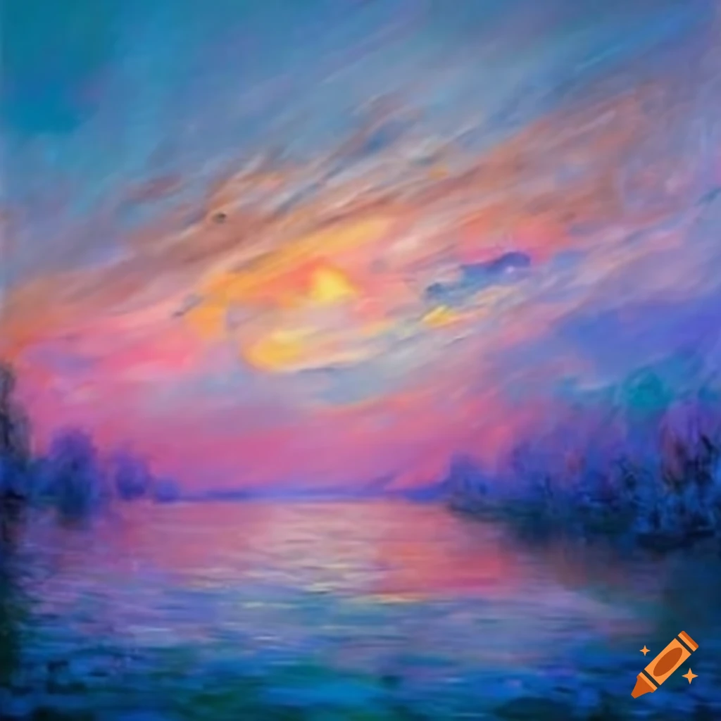 Monet-inspired beautiful sky