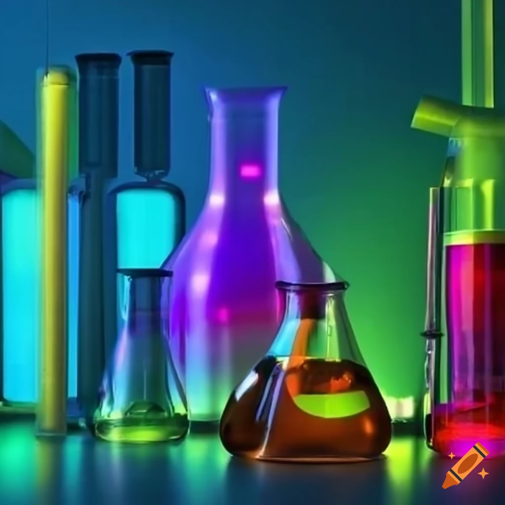 colorful organic chemistry laboratory