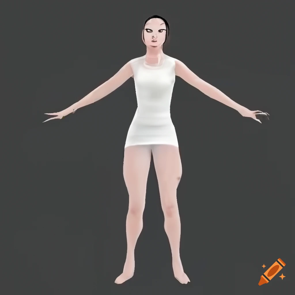 FEMALE T POSE CHARACTER, t pose - sxsmkt.com.br