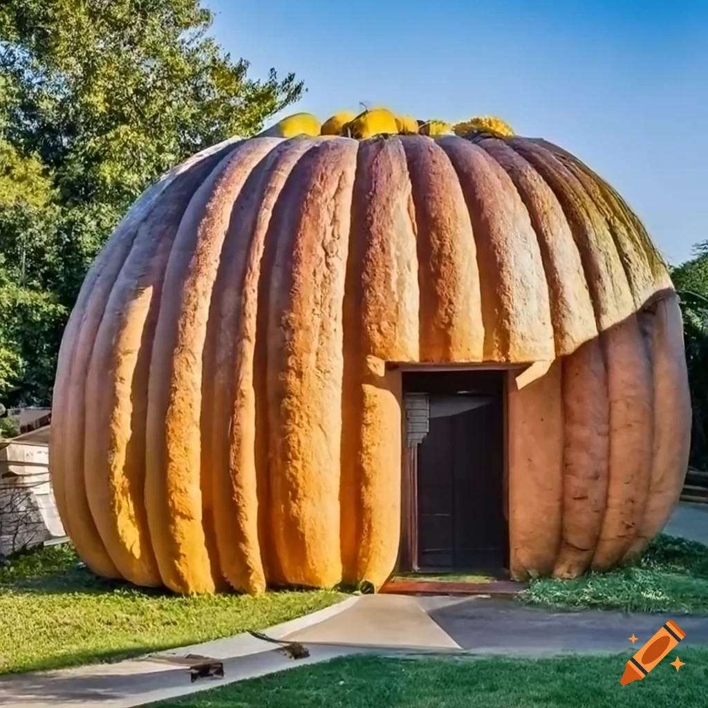 Unique pumpkinshaped house on Craiyon
