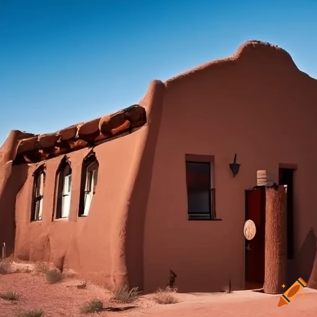 adobe-style brewery in the desert landscape