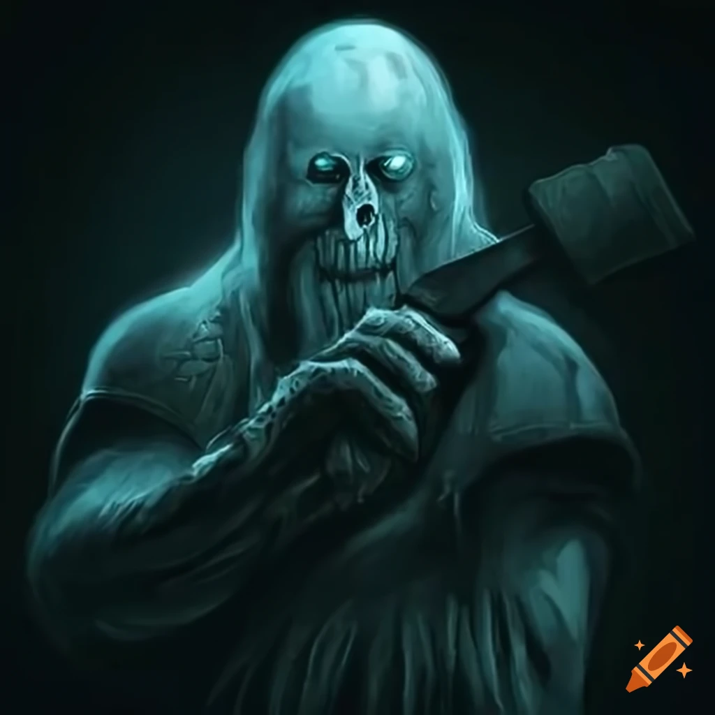 ghost of a blacksmith warrior