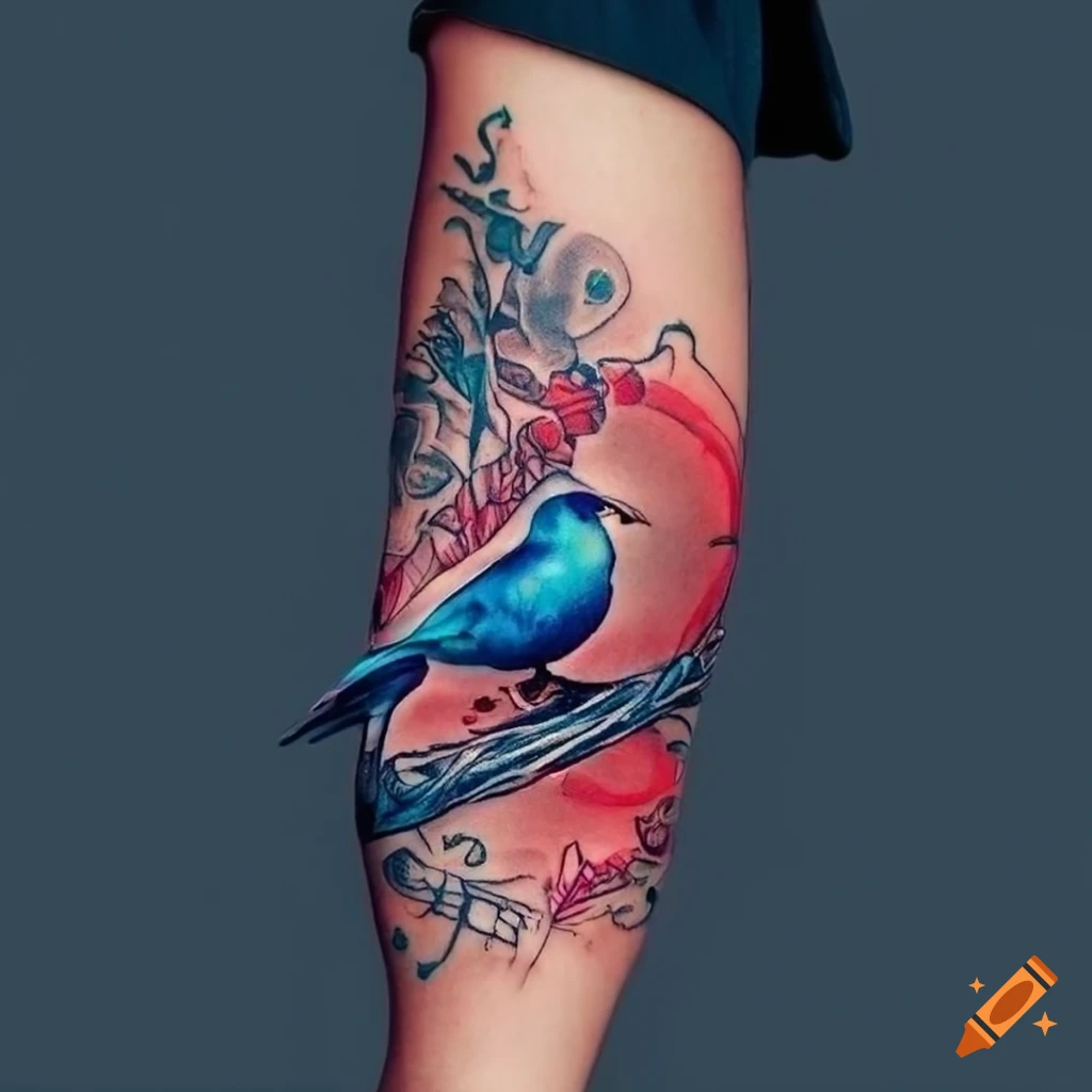 Flying Birds Temporary Tattoo (Set of 3) – Small Tattoos