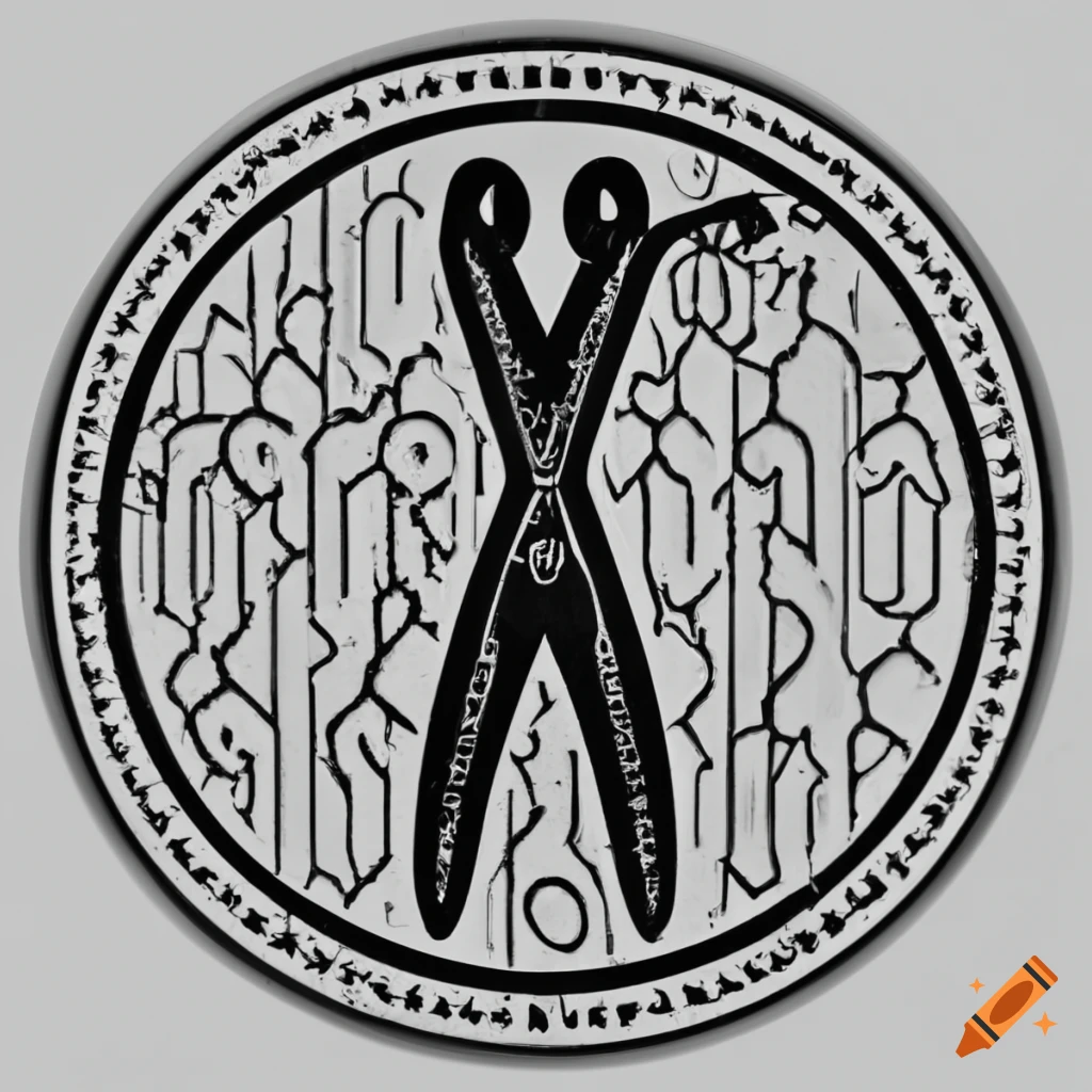 Logo of a knives shop on Craiyon