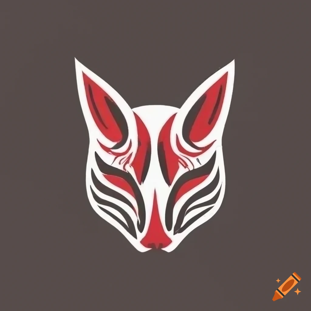 Monochrome cyberpunk ninja mask logo design on Craiyon
