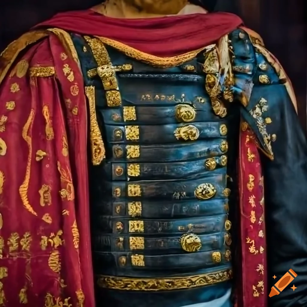 detailed black lacquered armor inspired by TV show