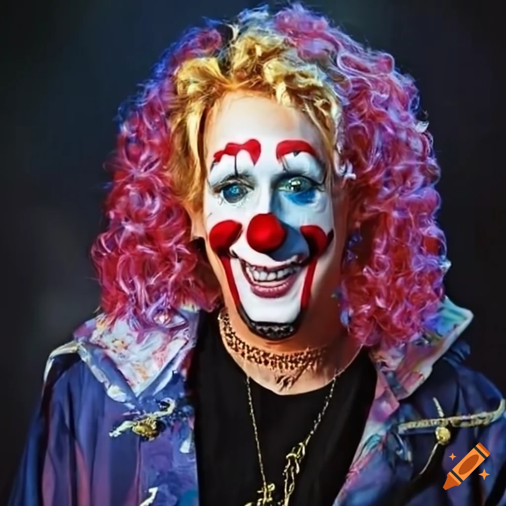 Chad Kroeger in a clown costume