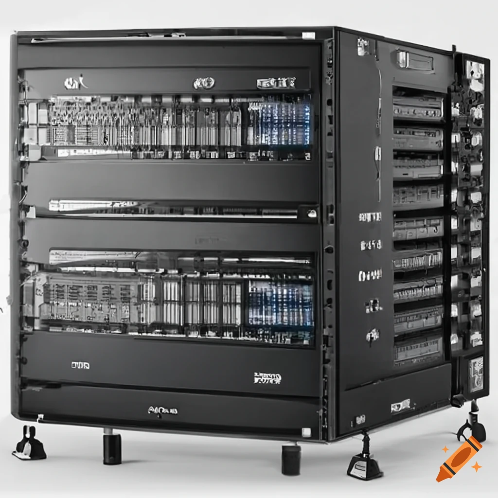 Multiple Sergers Illustration of multi-server setup on Craiyon