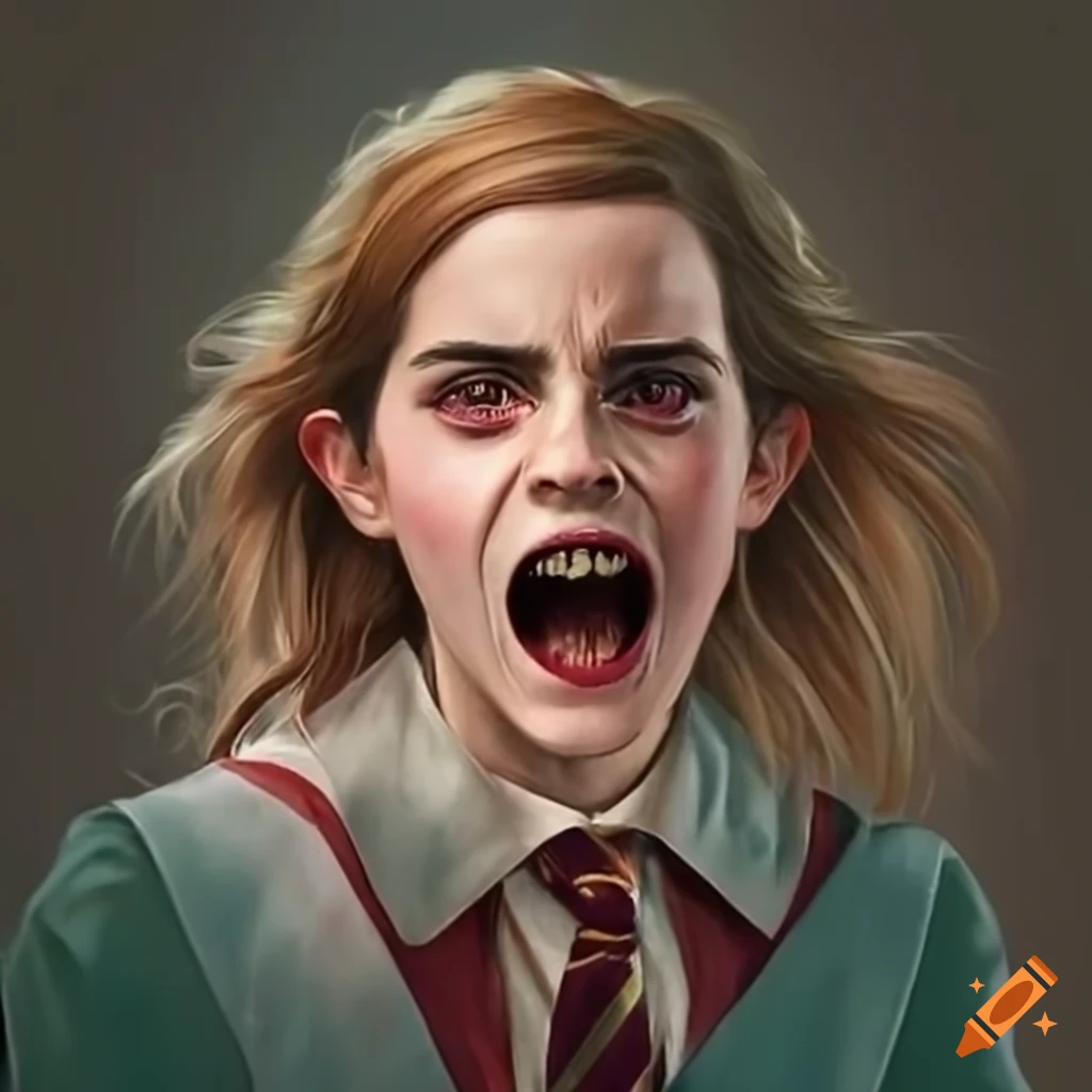 Oil painting of a hogwarts student portrait on Craiyon