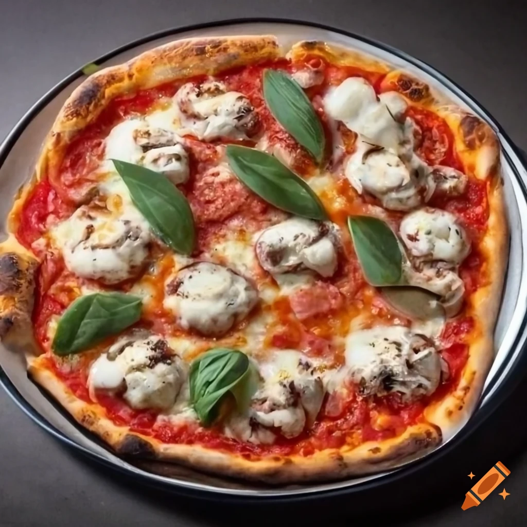 photo of a Capricciosa pizza for menu