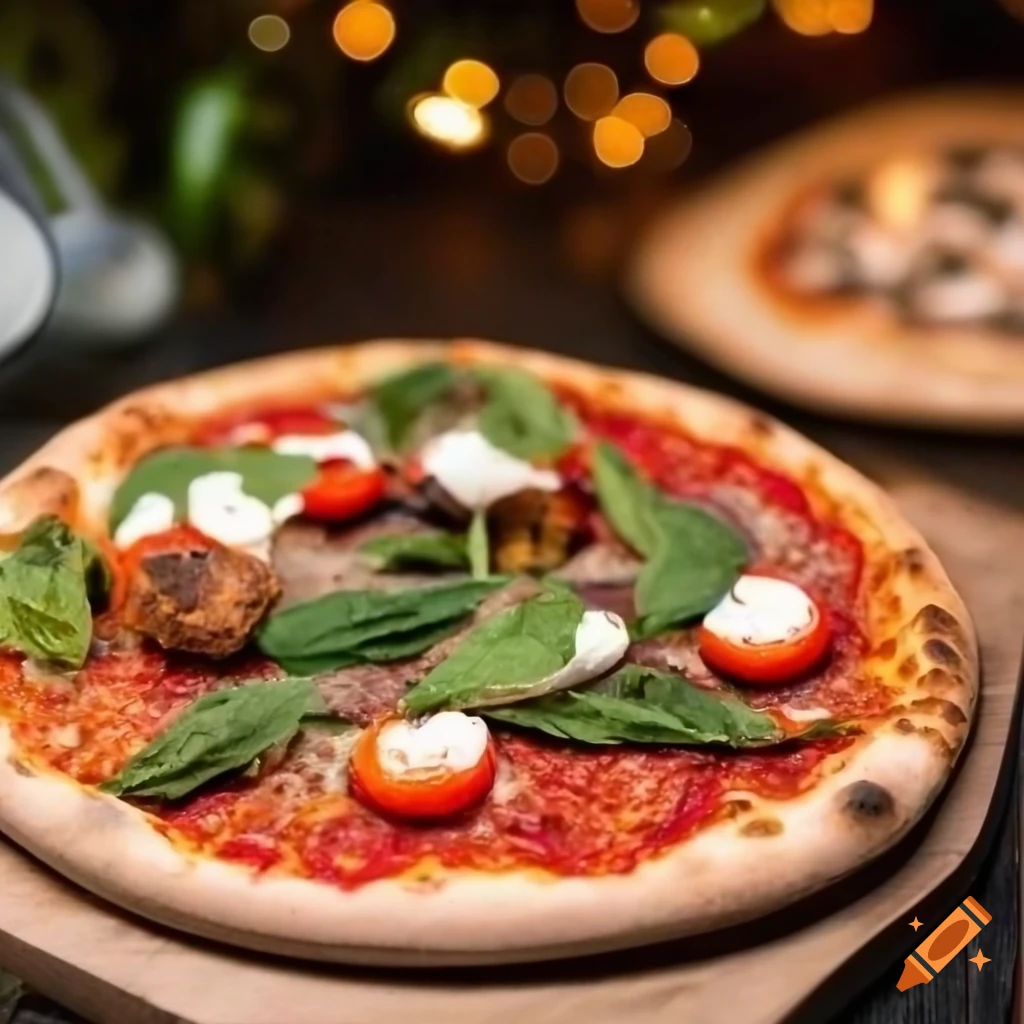 photo of a Capricciosa pizza for menu