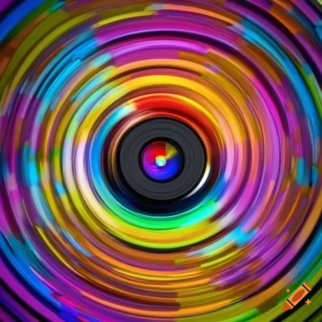 colorful turntable