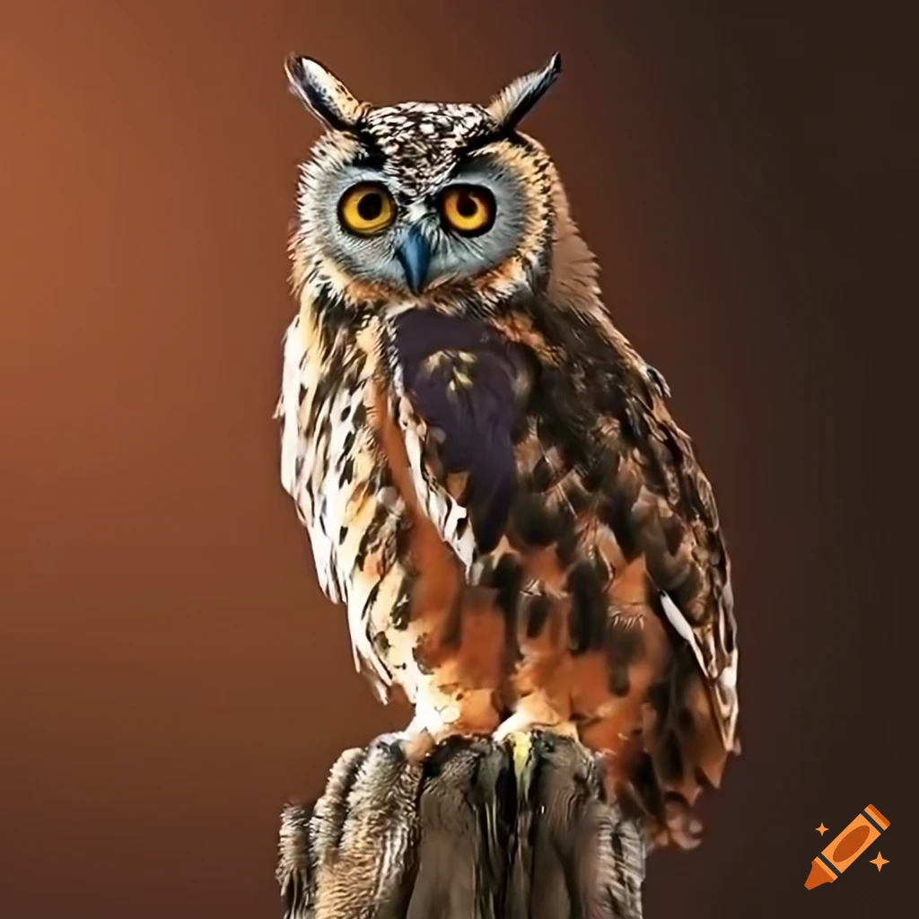 Image of an owl on Craiyon