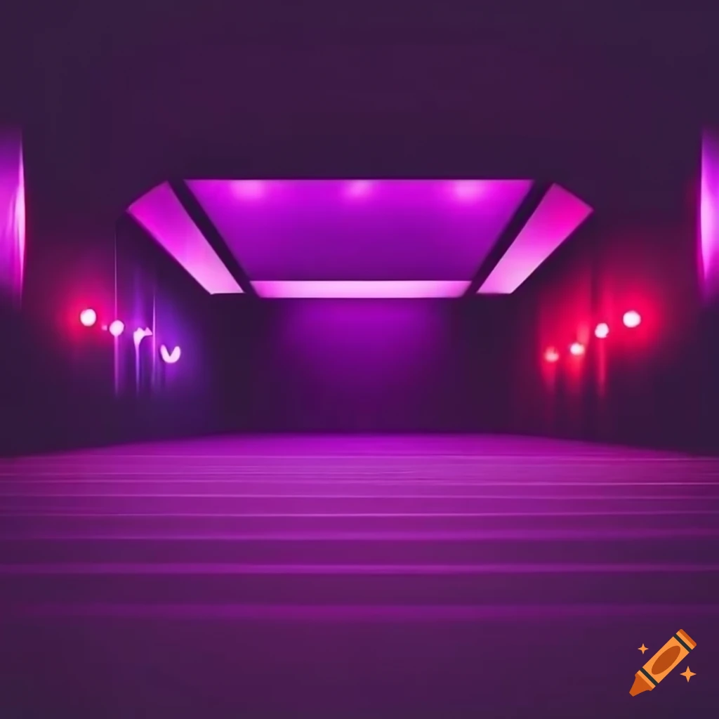 Vibrant dance room with colorful lights on Craiyon