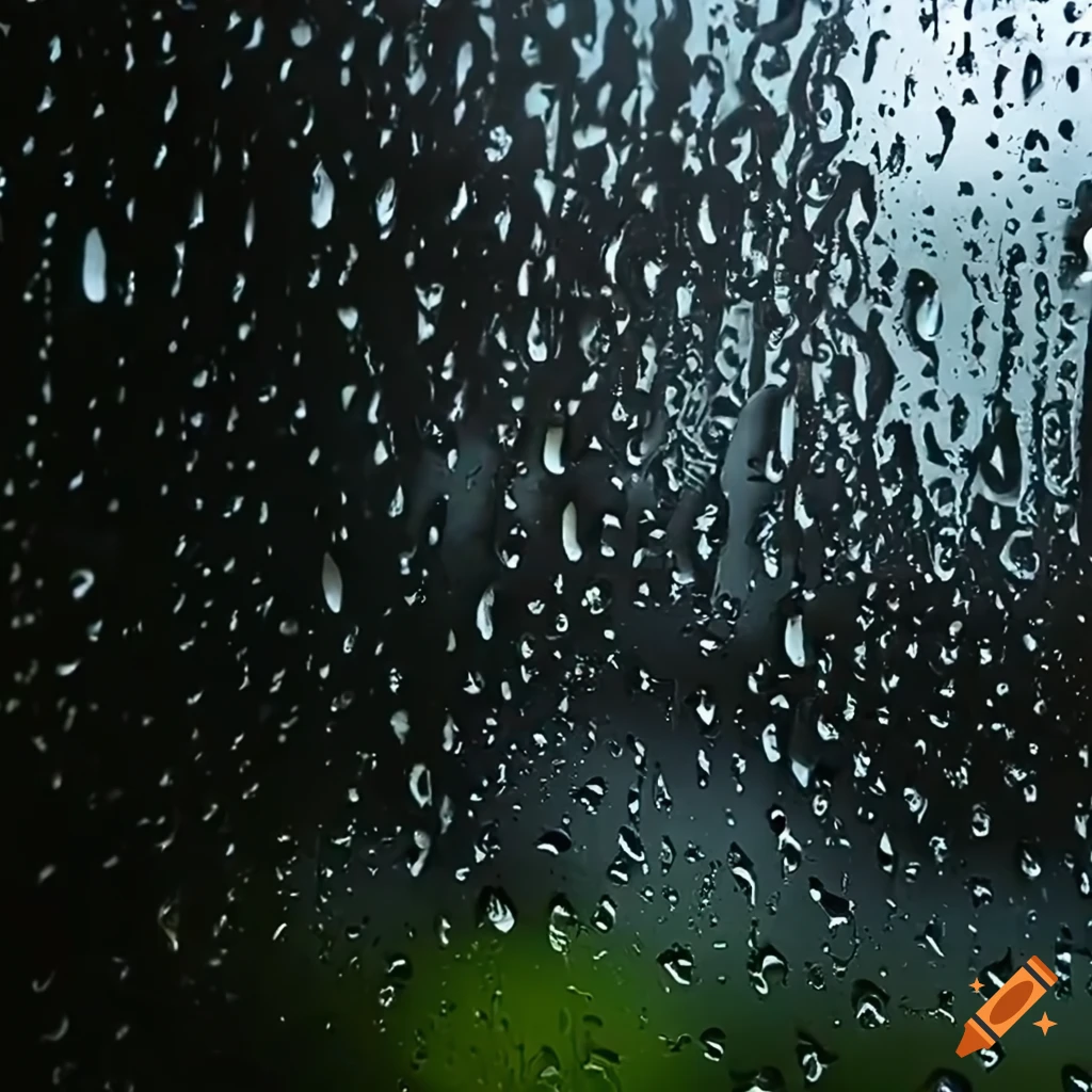 raindrops on a window
