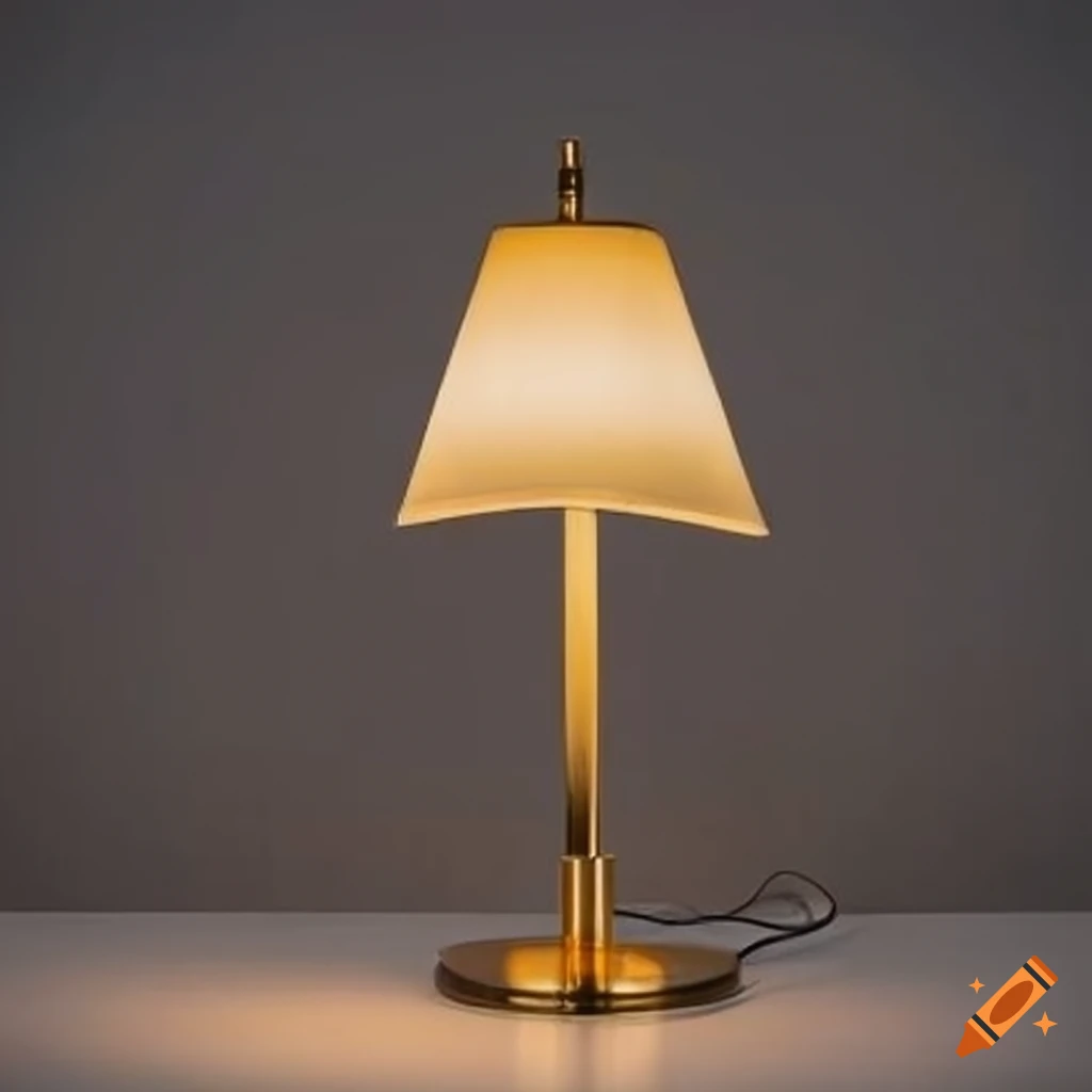 Modern golden bedside lamp