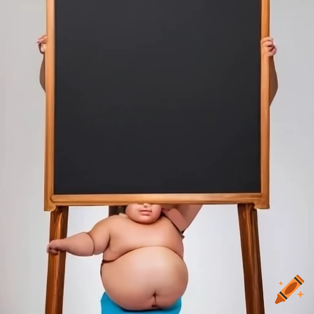 image of a person promoting body positivity and sharing tips on a blackboard
