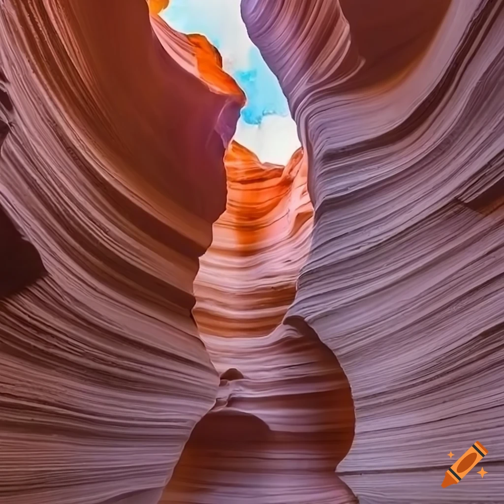 detailed sculpture of Antelope Canyon