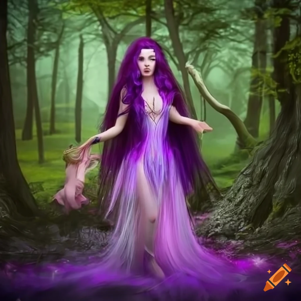 Portrait Of A Young Enchantress In A Mystical Forest portrait-of-a-young-enchantress-in-a-mystical-forest