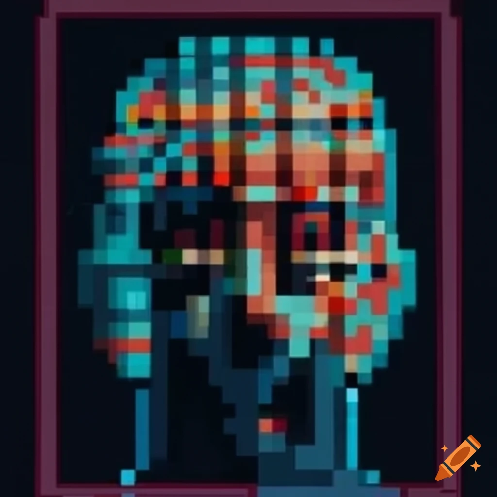 Detailed pixel art on Craiyon
