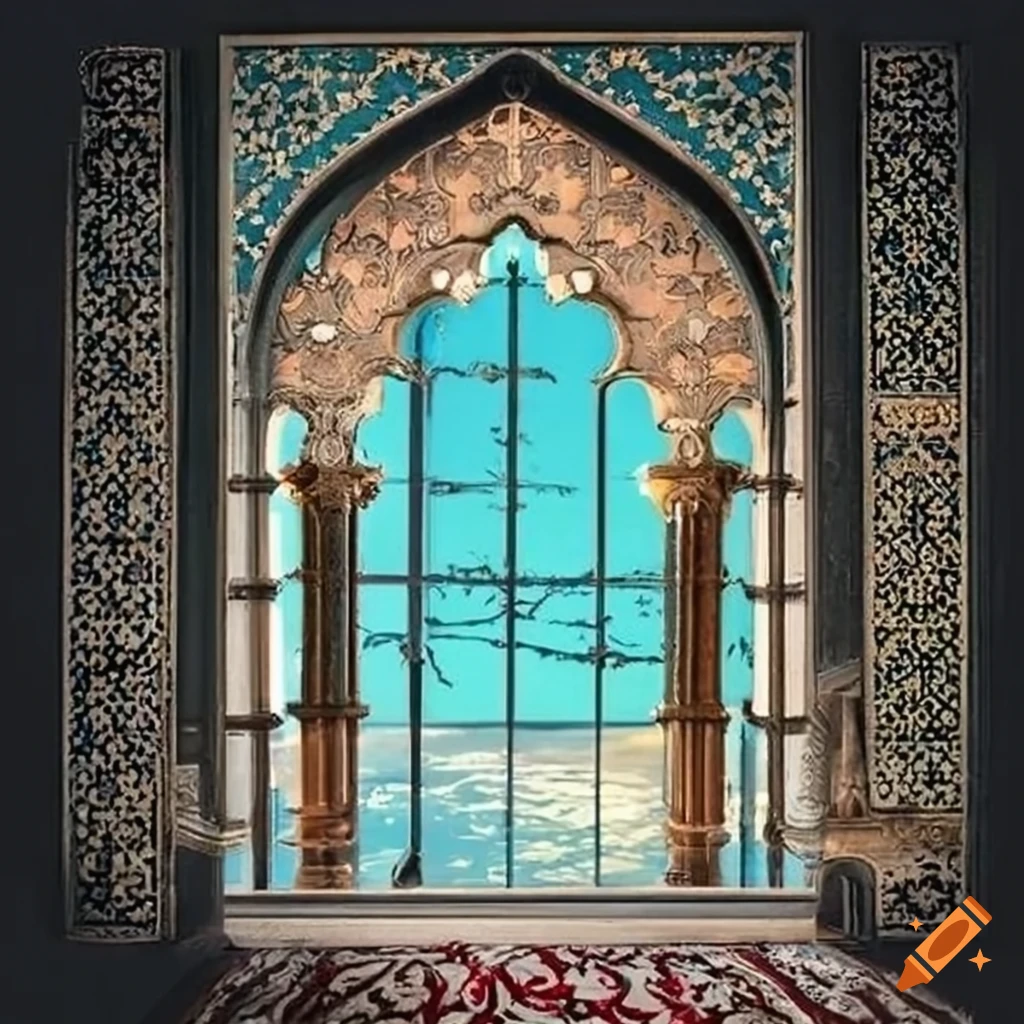 silver balcony in an Islamic style