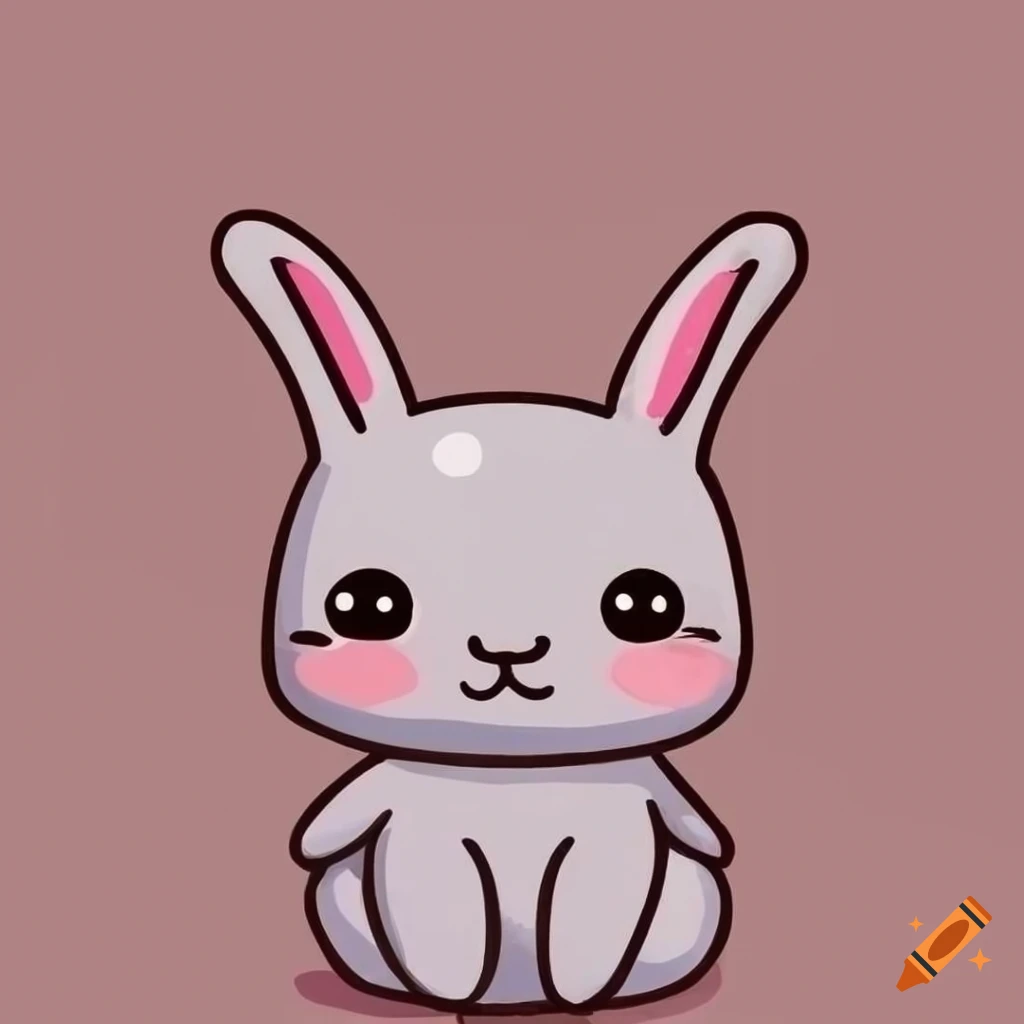 Cute Cartoon Rabbits Stock Illustration - Download Image Now - Rabbit -  Animal, Line Art, Two Animals - iStock