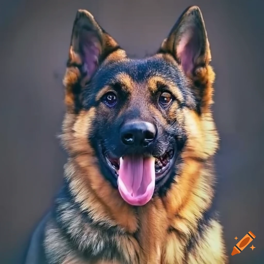 German shepherds driving an suv on Craiyon