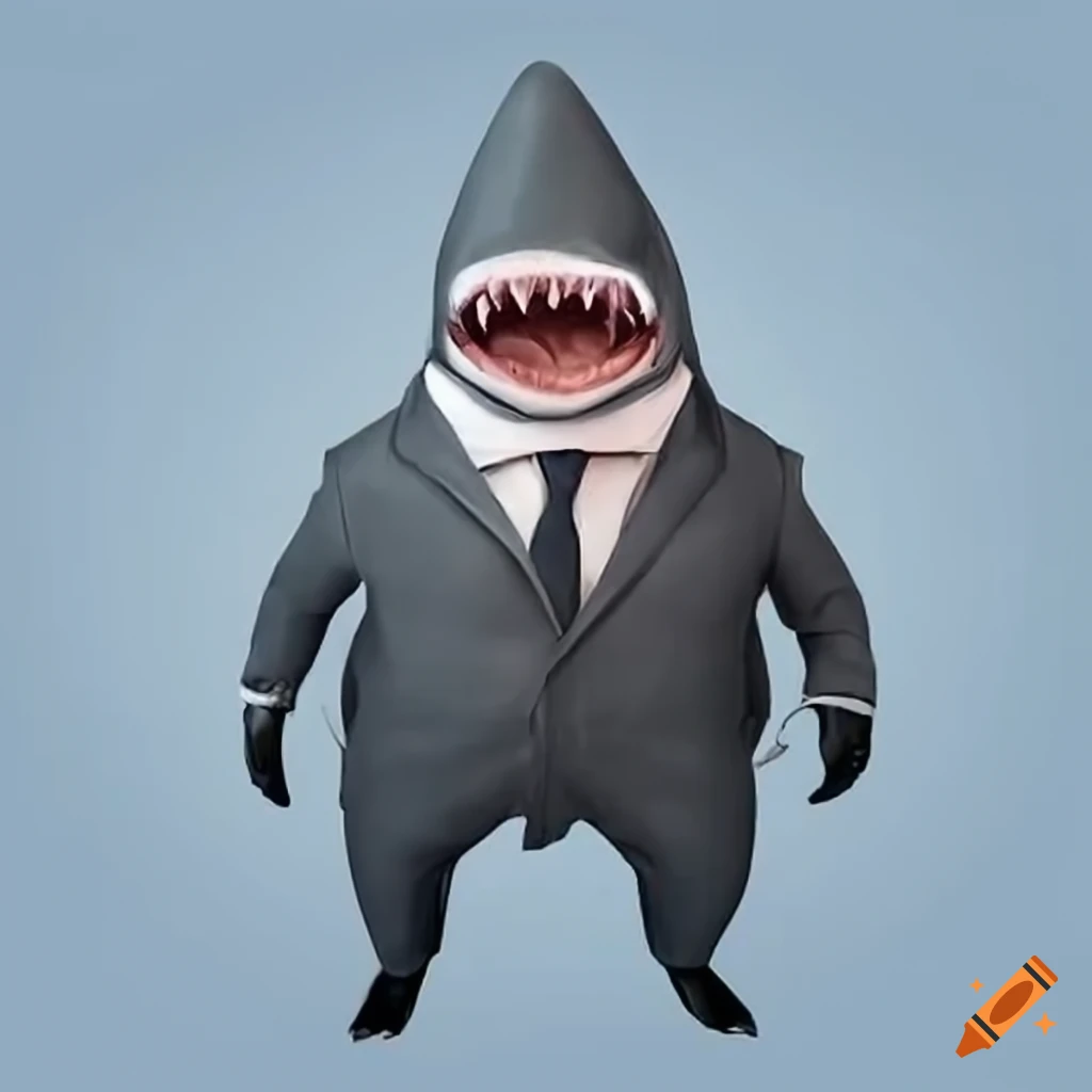 Businessman shark in a suit on Craiyon