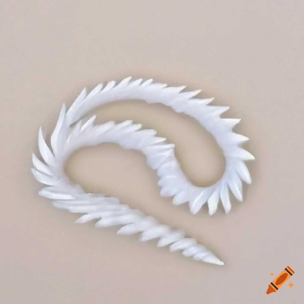Abstract image of curled white slivers