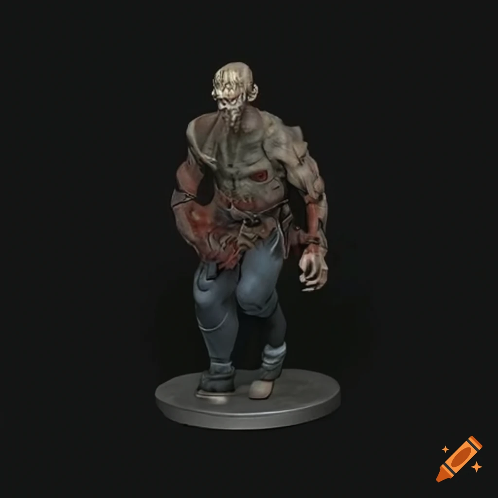 character illustration of a male Fallout ghoul