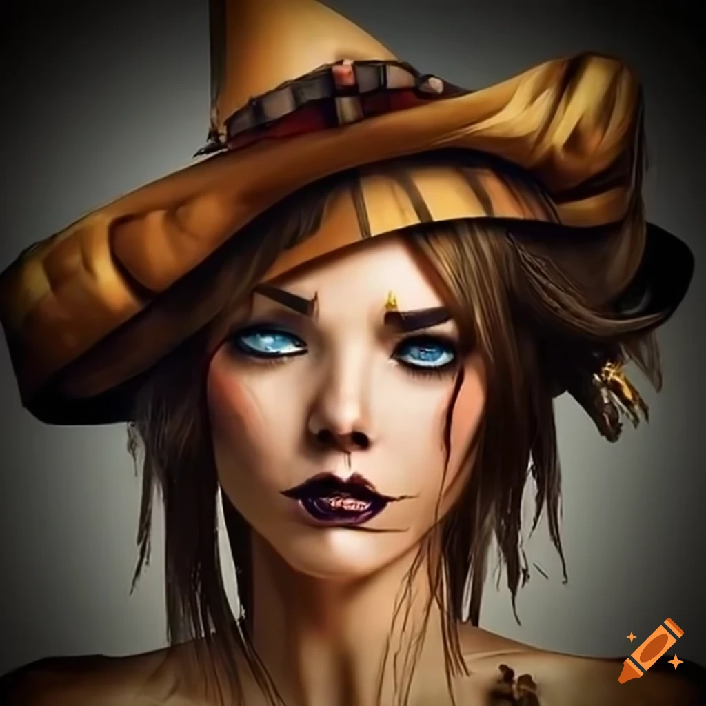 beautiful female scarecrow