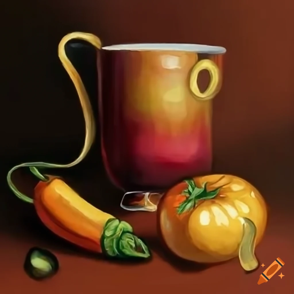 Cup Of Vegetable Oil On Craiyon