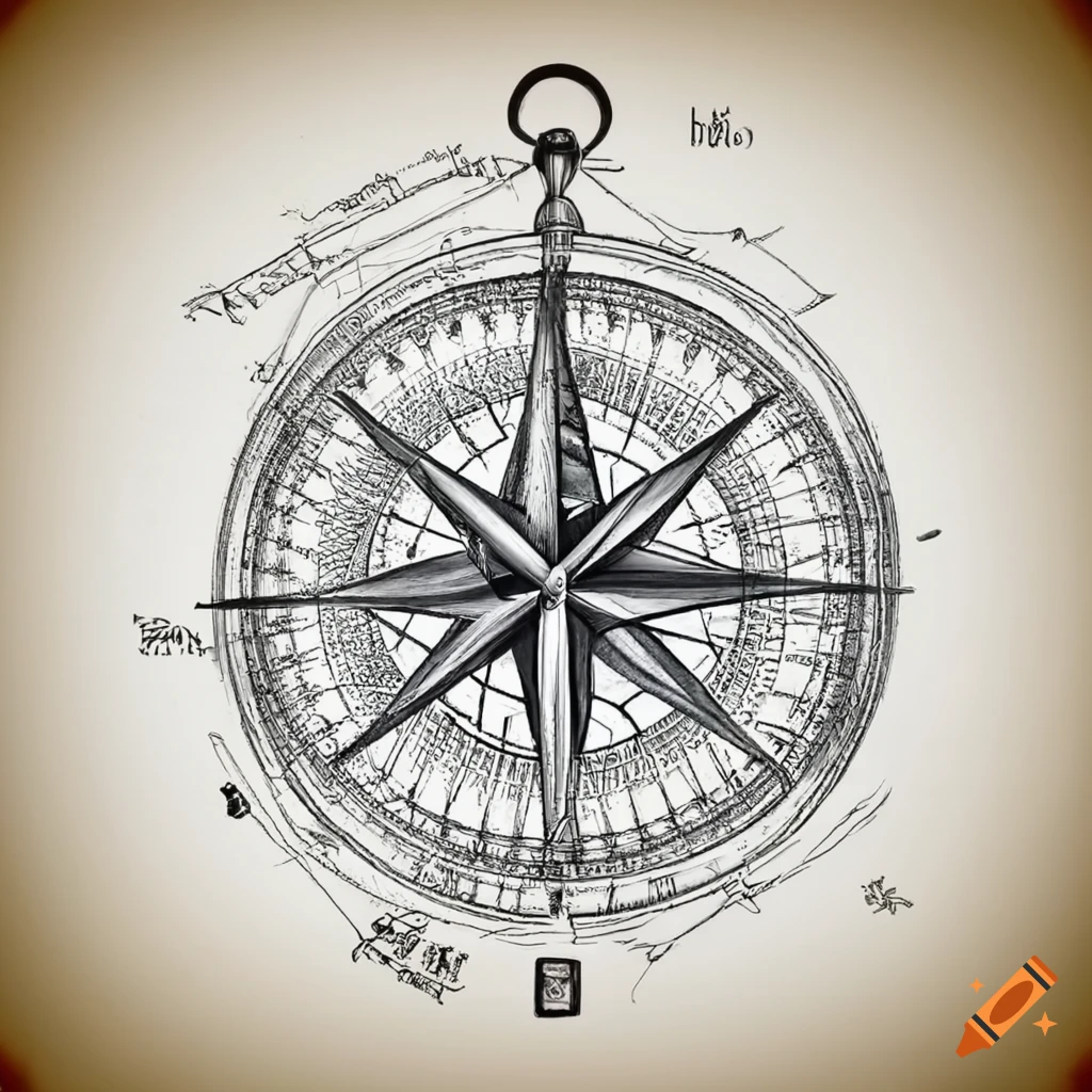 Compass tattoo hi-res stock photography and images - Alamy