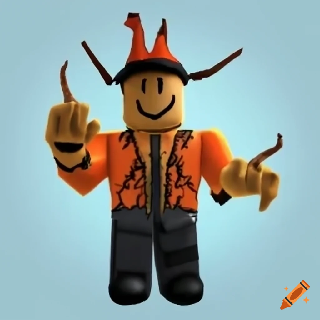 Roblox avatar hanging from a floating platform trying to climb with big  muscles