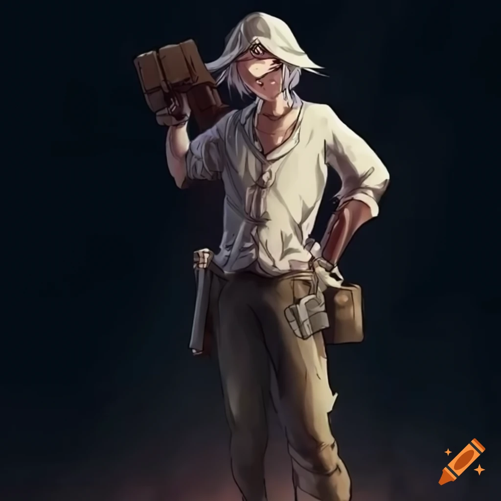 1920s anime worker character