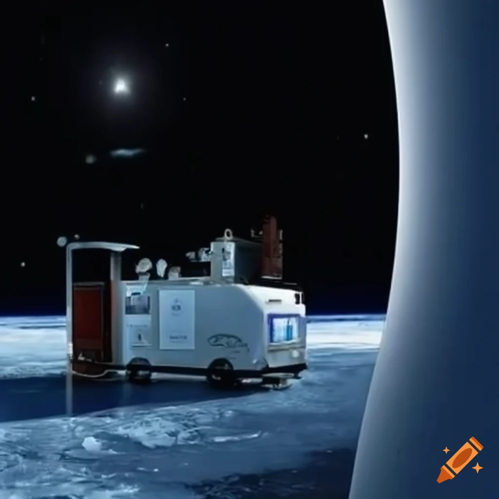 gas station in outer space
