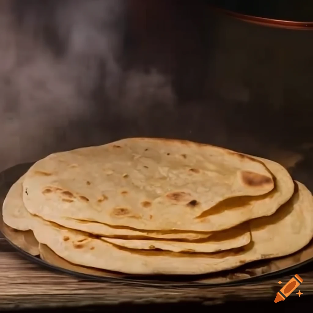 Skillet with sizzling tortillas
