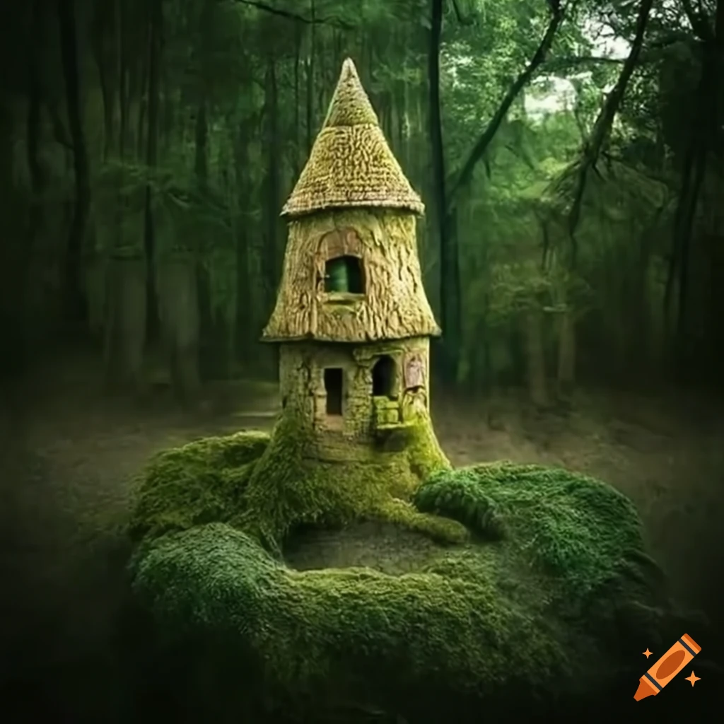 Moss covered Medieval Tower In A Jungle moss-covered-medieval-tower-in-a-jungle