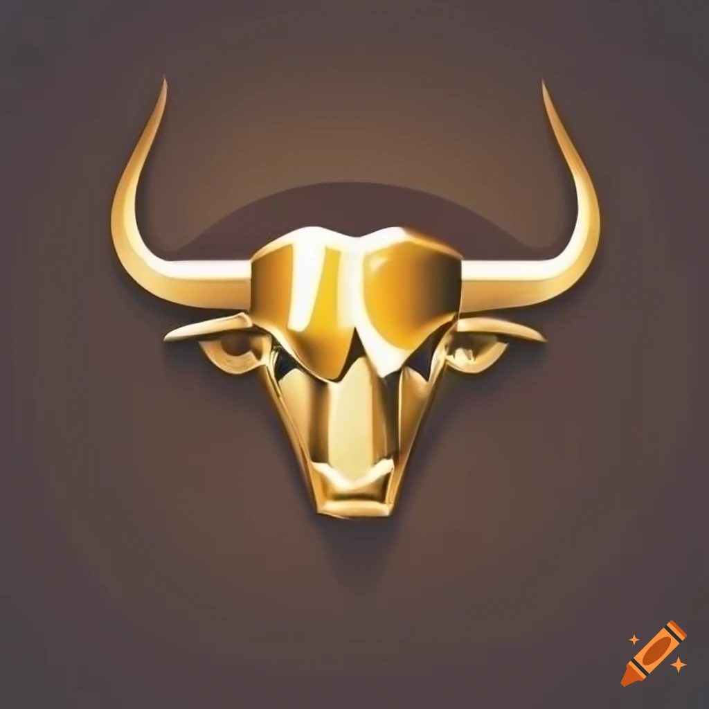 Orange Taurus Bull Logo Template PNG vector in SVG, PDF, AI, CDR format