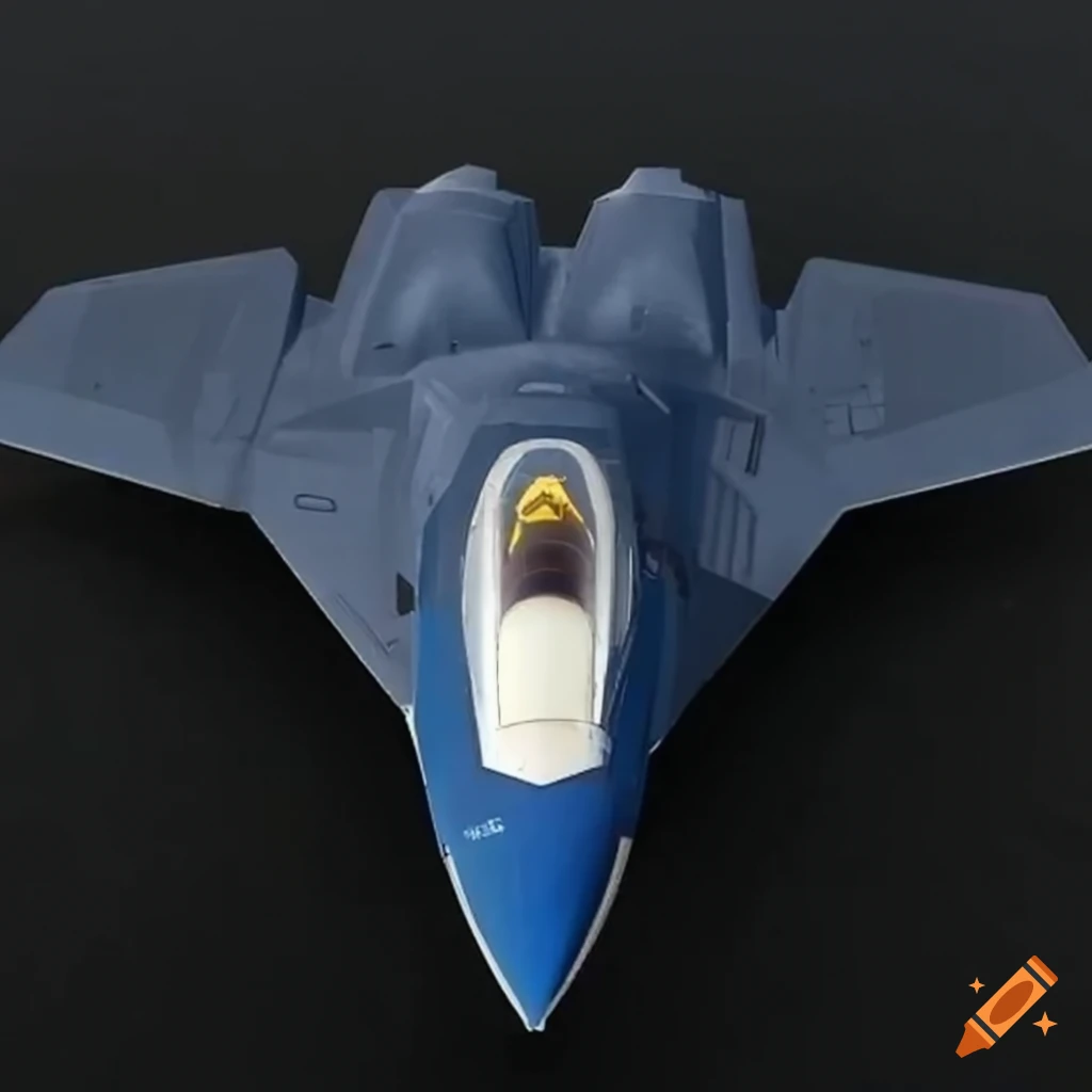 stealth fighter jet with delta wings and two thrusters