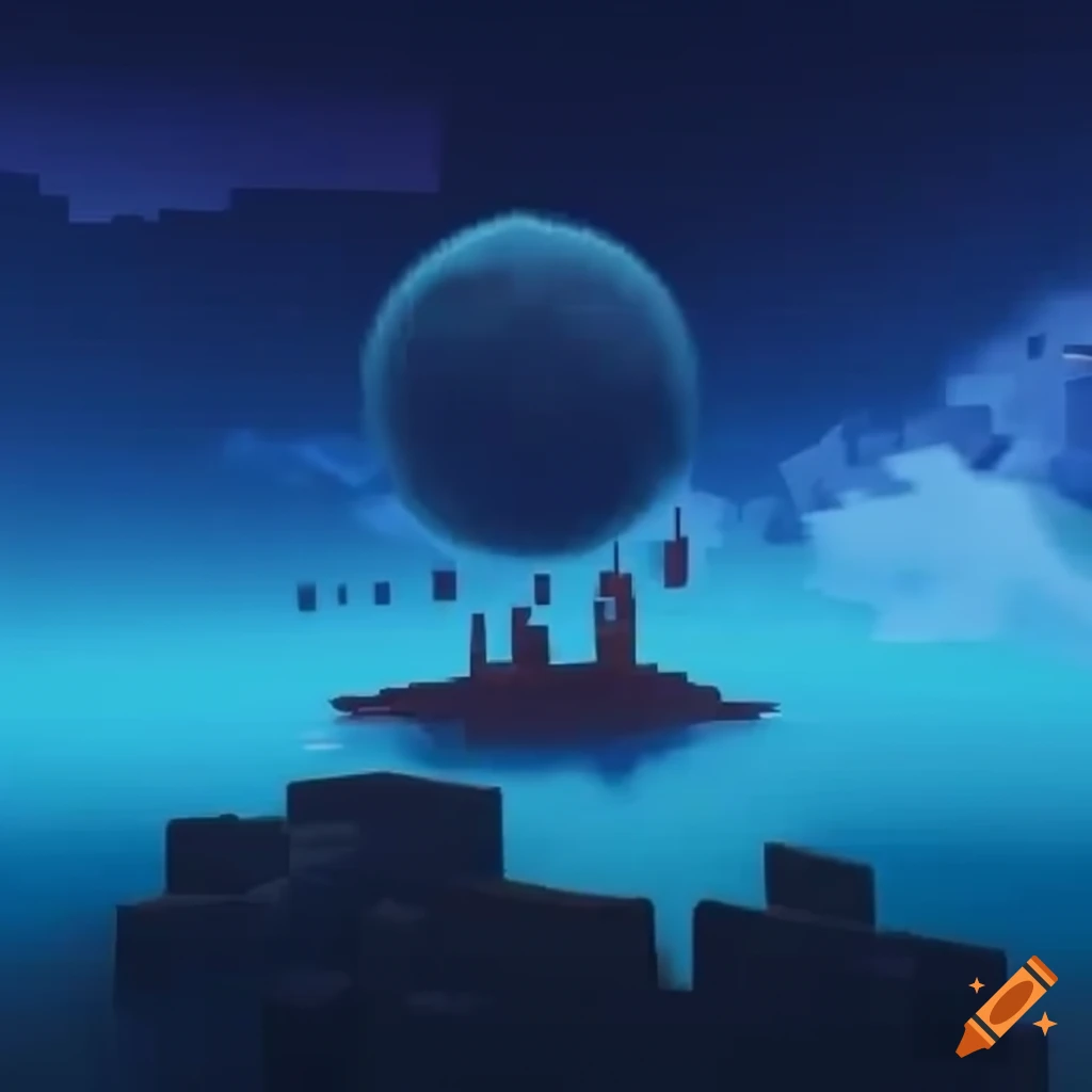 Ideal skyblock server on craiyon