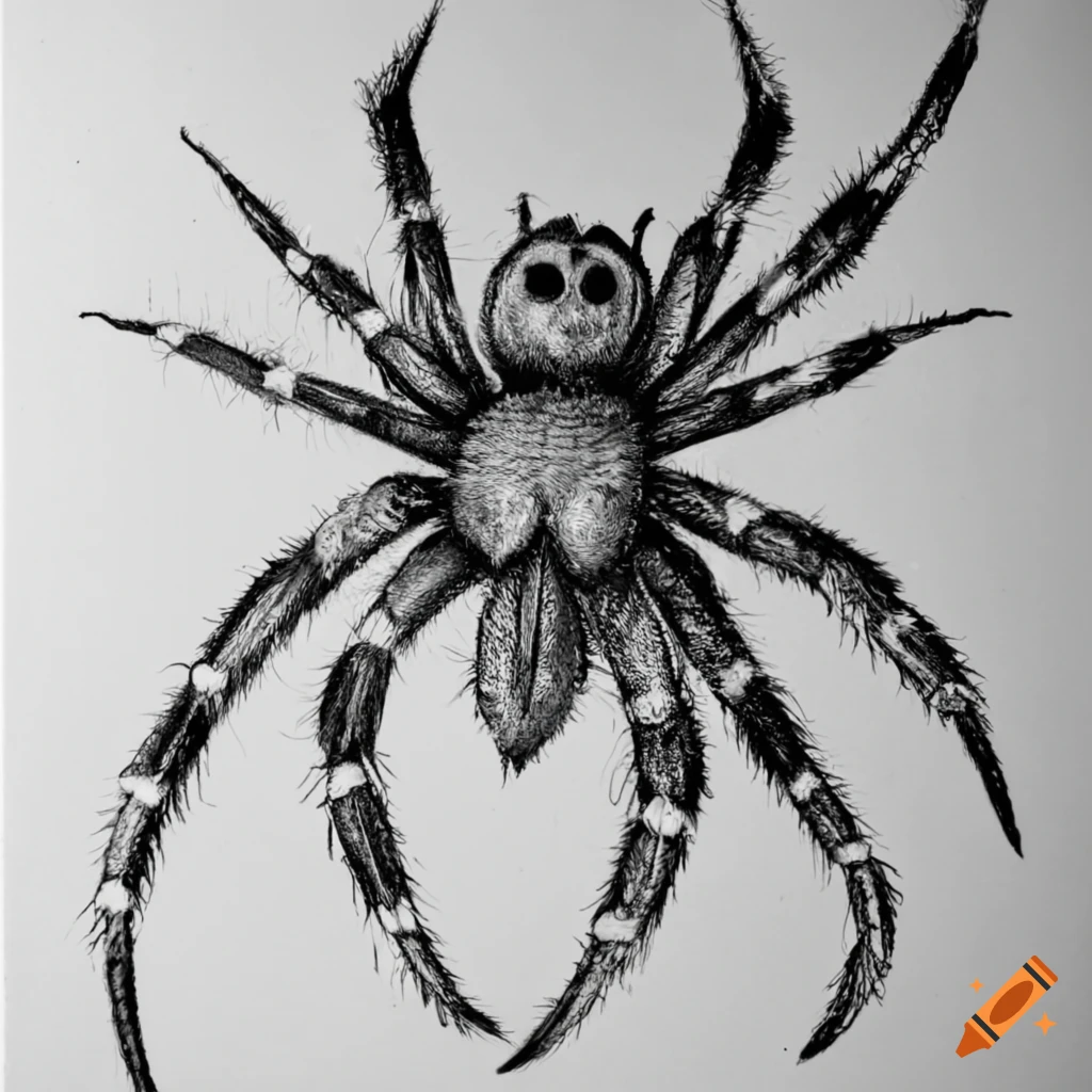 Realistic Spider Drawing Images - Free Download on Freepik