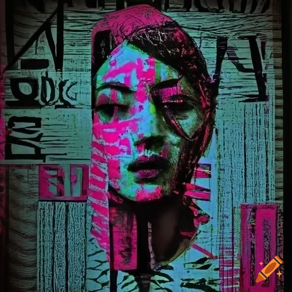 Surreal Portrait With Overlaid Text And Graffiti Elements On Craiyon surreal-portrait-with-overlaid-text-and-graffiti-elements-on-craiyon