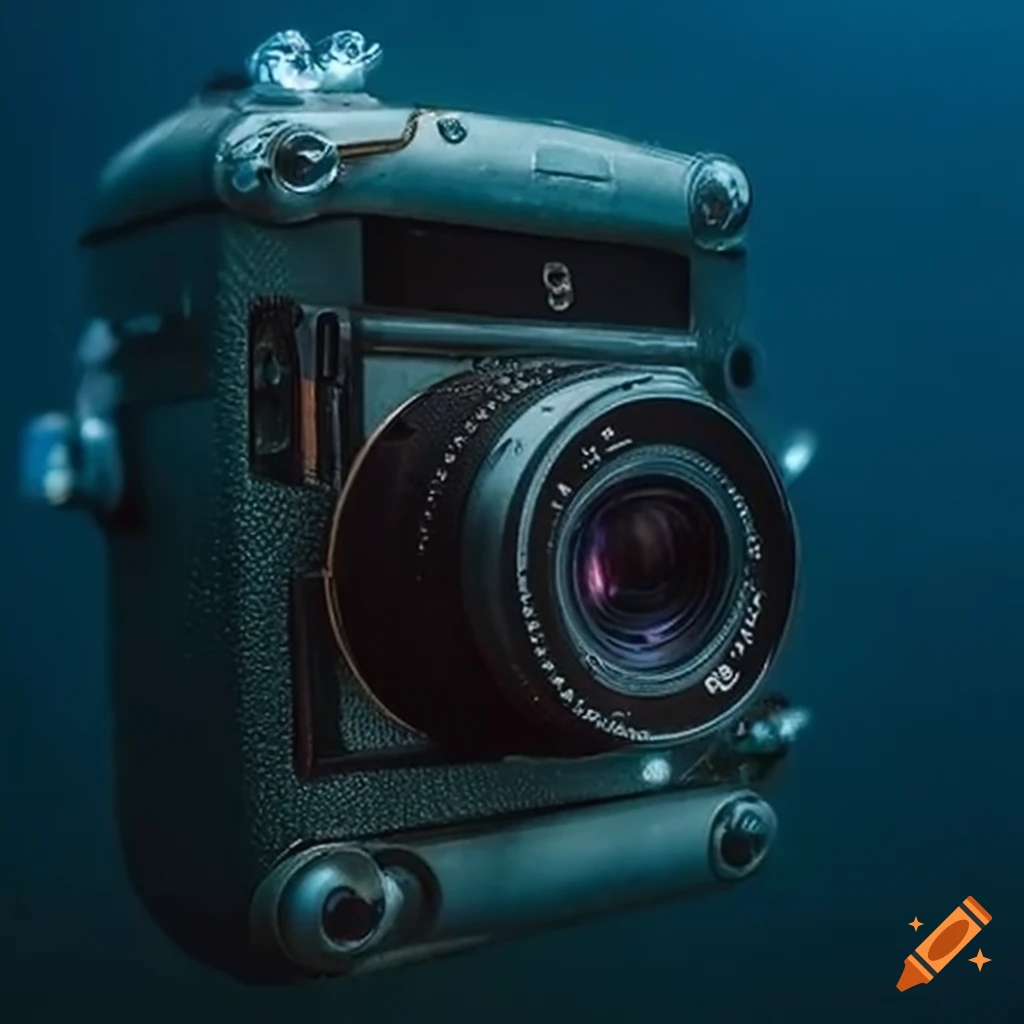 Underwater discovery of a retro camera on Craiyon