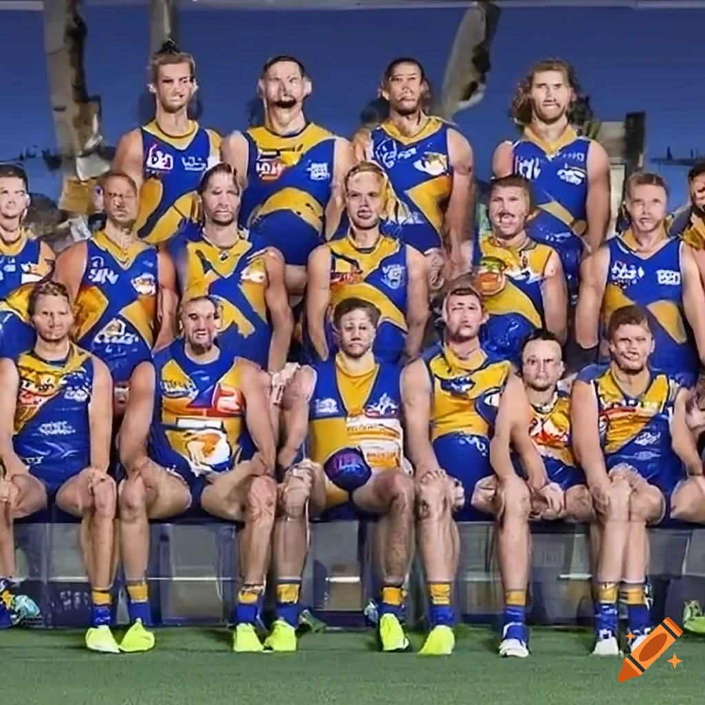 Photograph Of The West Coast Eagles 2026 Premiership Team On Craiyon